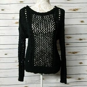Bongo Black Knit Sweater Medium